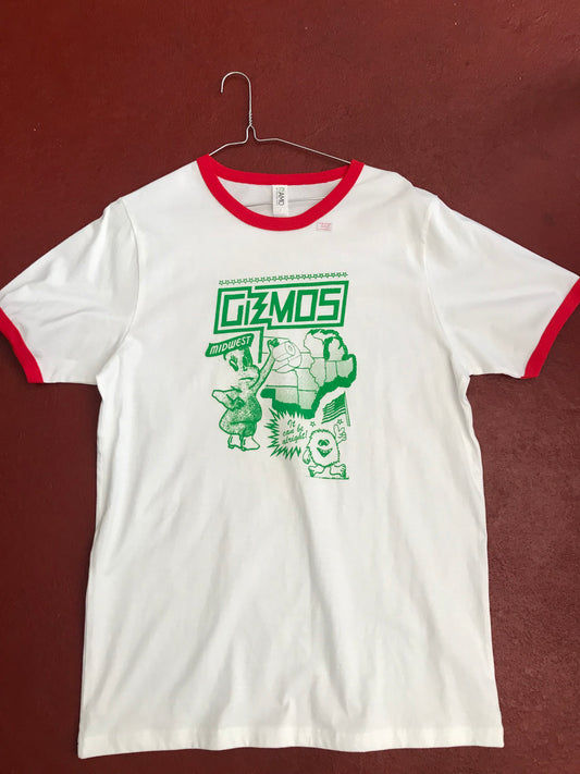 Gizmo’s  - White Ringer T-Shirt